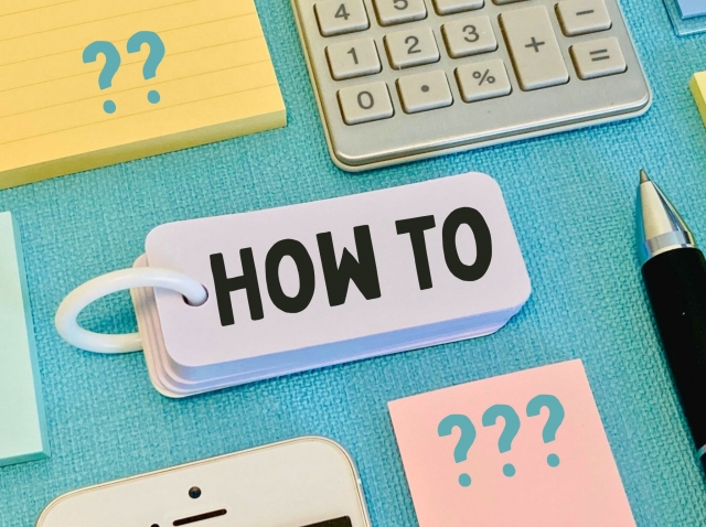 「HOW TO」の文字